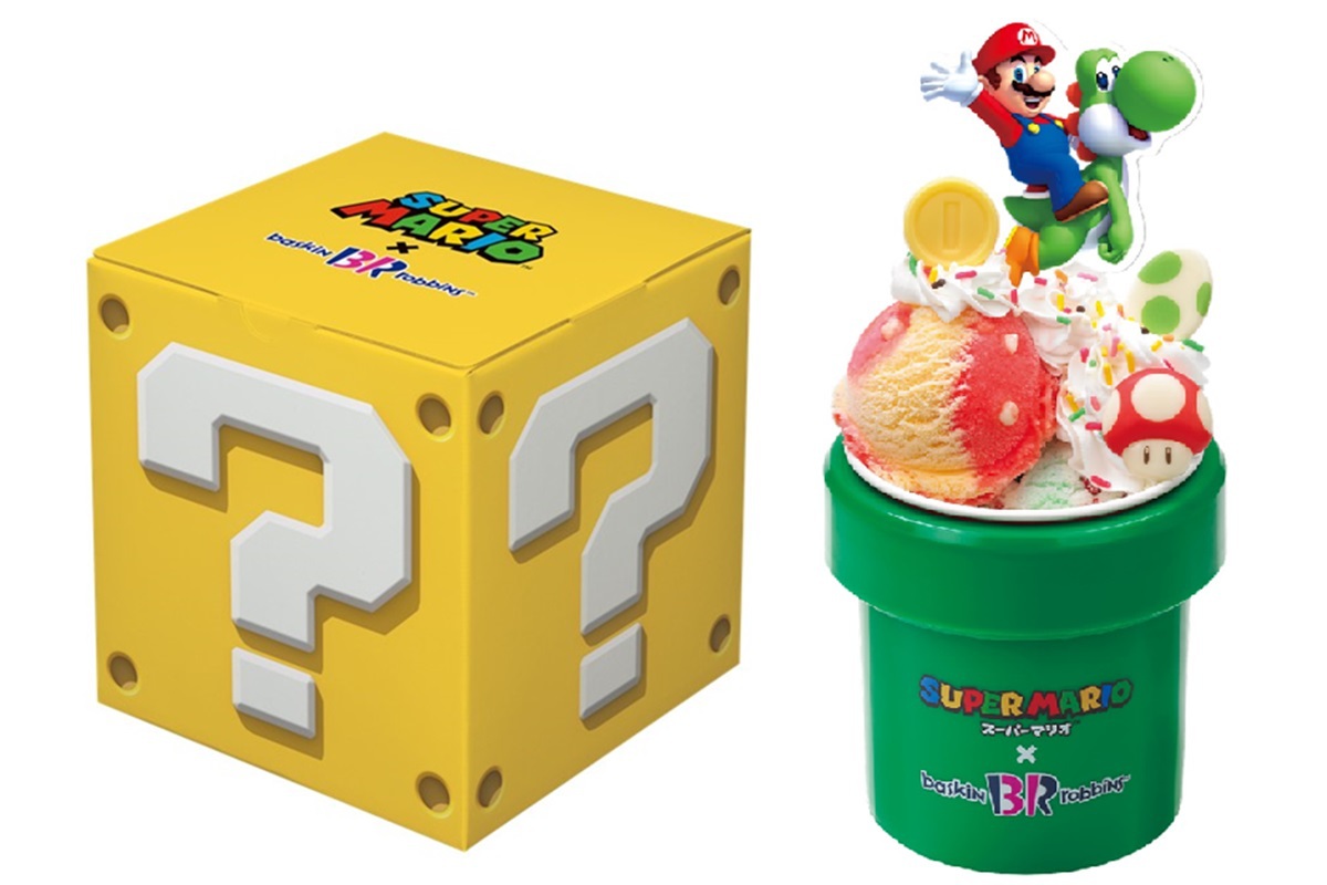 ASCII.jp：サーティワン×スーパーマリオ！「ハテナブロック」の箱など世界観を表現