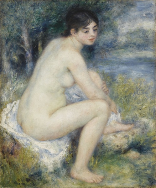 風景の中の裸婦
