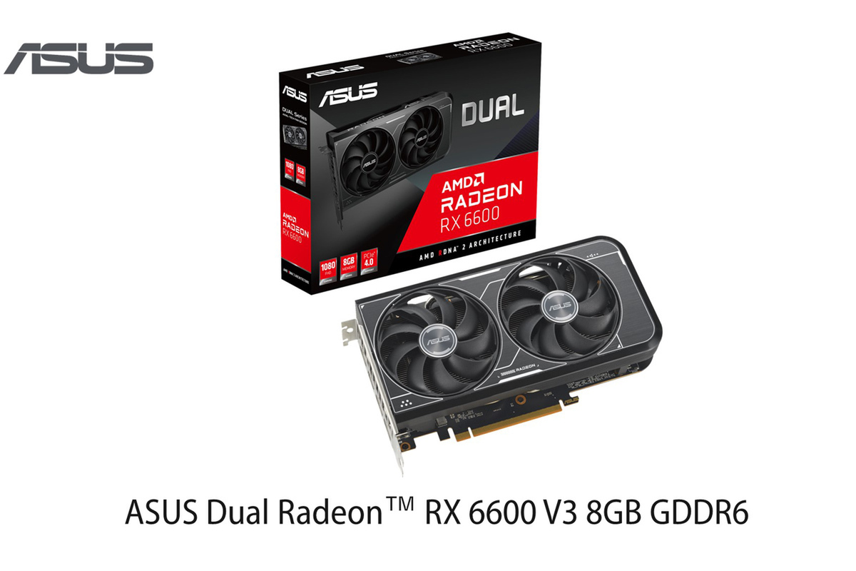 ASCII.jp：ASUS、AMD Radeon RX 6600搭載ビデオカード。パソコン工房／ドスパラ限定