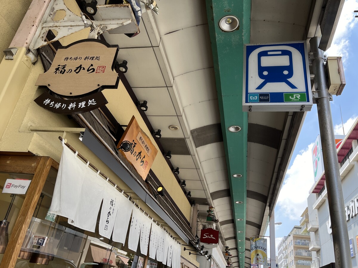 綾瀬駅東口北側の様子