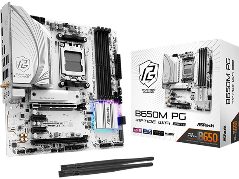 ASRock B650M PG Riptide WiFi White ジャンク b20b871c4a403f19.jpg