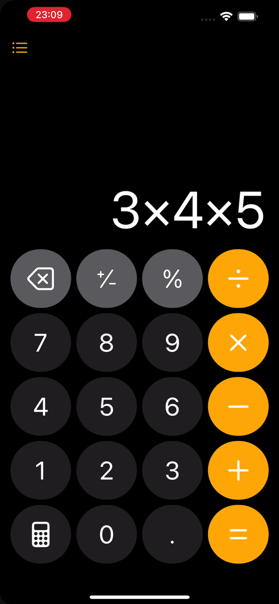 【iOS 18ベータ版】電卓アプリ