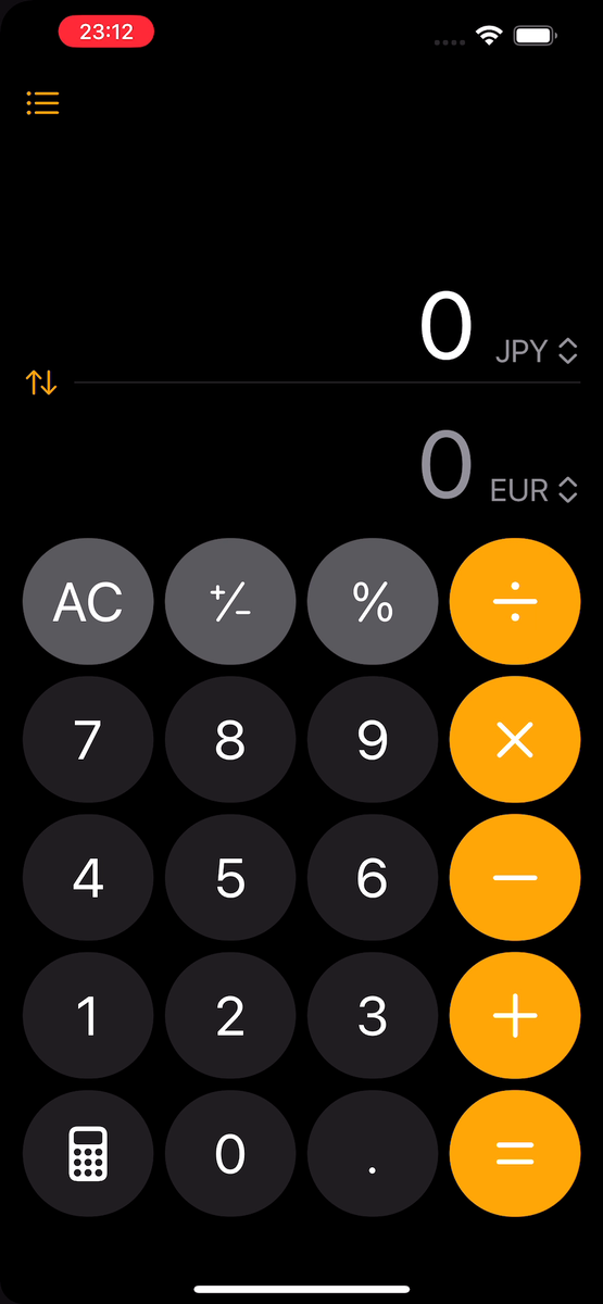 【iOS 18ベータ版】換算電卓