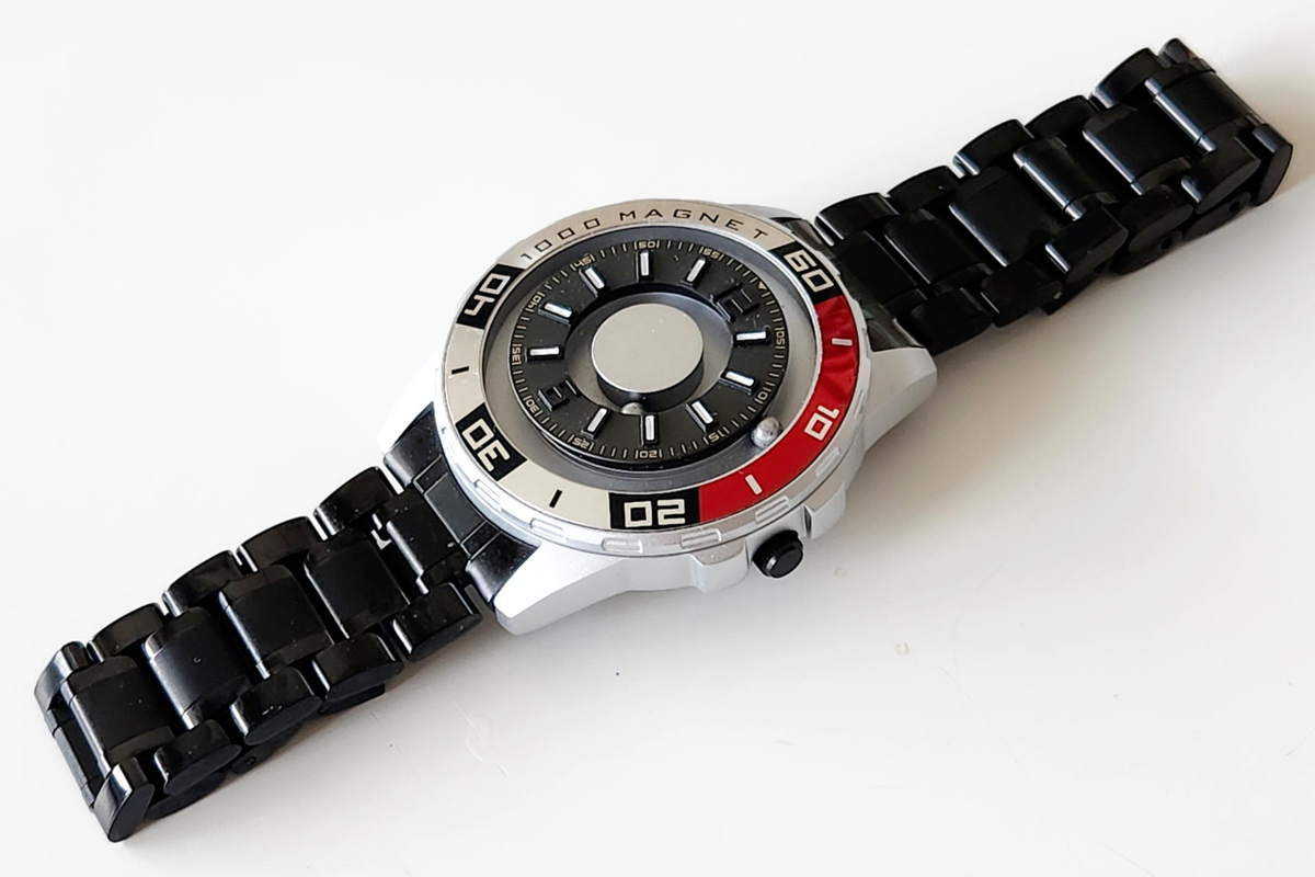 EUTOUR ユートールカップル磁力腕時計 ボールベアリング設計 メンズ 男性腕時計 クオーツウォッチ ミニマリズムカジュアル 防水 40M : [EUTOUR ユートール]磁力腕時計 ボールベアリング設計