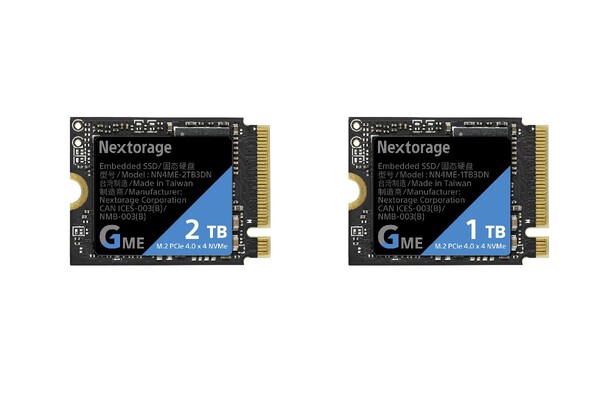 Nextorage、UMPCにピッタリな読出速度7400MB/sのゲーム向けType 2230 M