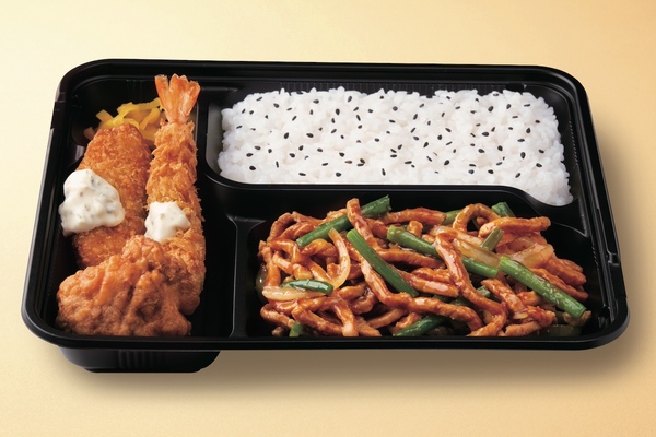 オリジン弁当の豚細切りのにんにくオイスター弁当