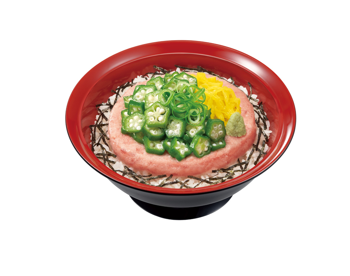 「オクラまぐたく丼」