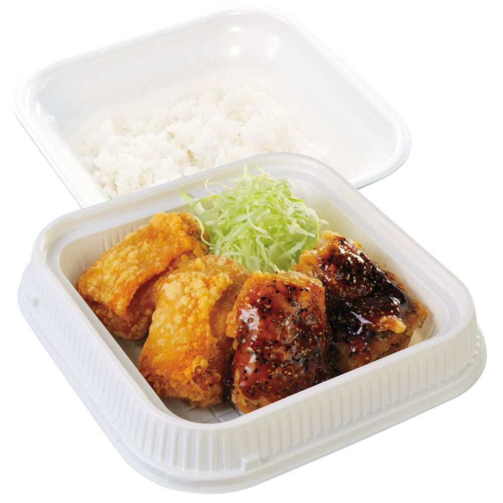 黒胡椒からあげの合盛り弁当