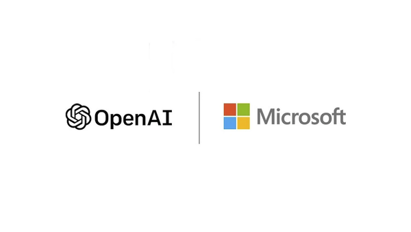 OpenAIとマイクロソフトのロゴ