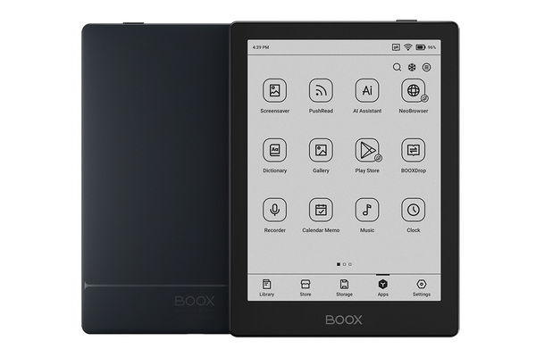 Android電子書籍リーダー BOOX Poke 6 6型がうれしい！ Google Playも使えるE Ink搭載Androidタブ「BOOX Go6