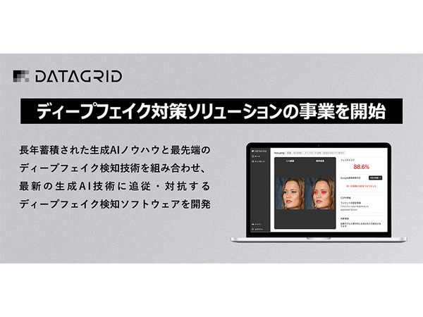 生成AI技術の最前線：データグリッドが提供するディープフェイク検知ソリューションが登場