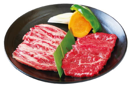 国産牛盛合せ（肉重量120g）