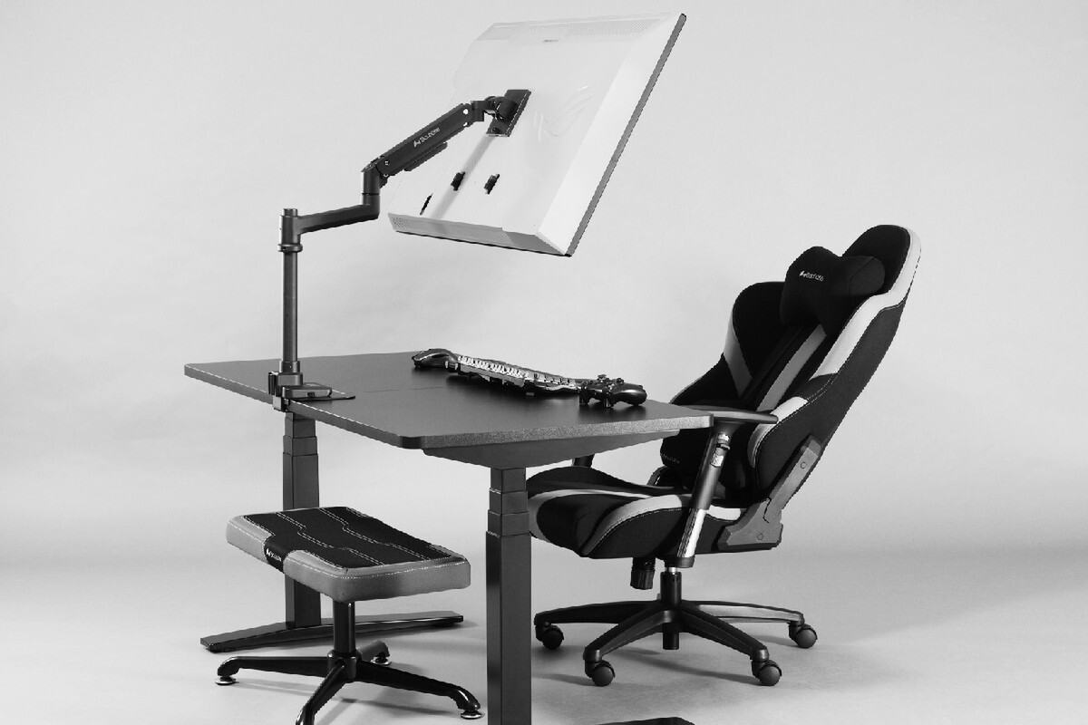 バウヒュッテ タフモニターアーム BMA-1TG-BK ガス圧式 【公式通販】