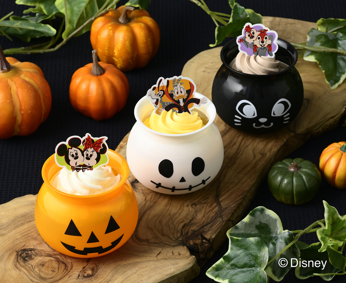 ディズニーデザインのハロウィン限定プリン