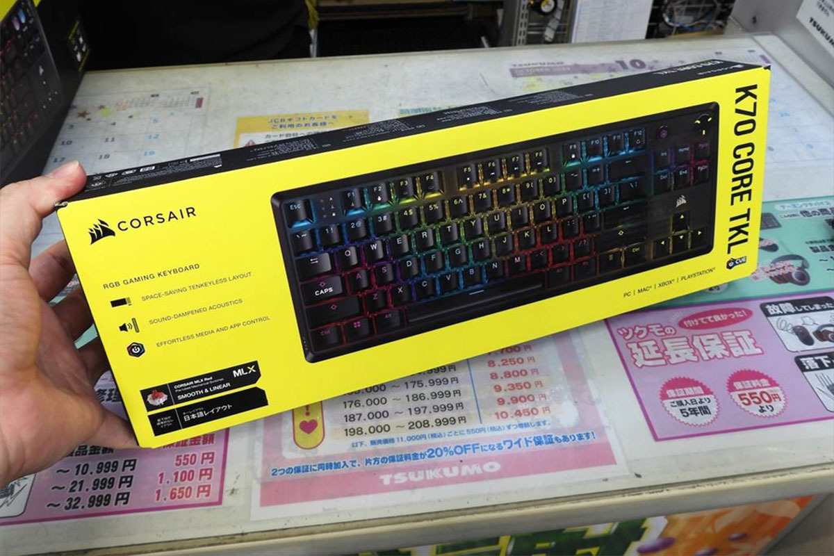 ASCII.jp：滑らかなキーストロークを楽しめるCORSAIRゲーミングキーボード