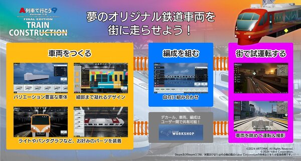 11月21日発売のSteam版『A列車で行こう9 トレインコンストラクション』の魅力をチェック！