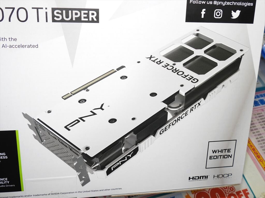 GeForce RTX 4070 Ti SUPER 16GB VERTO LED OC 3FAN White Edition