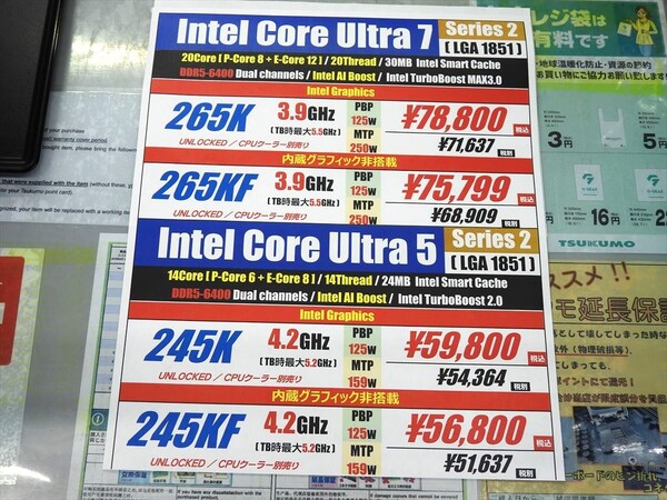 インテル Core Ultra 200S