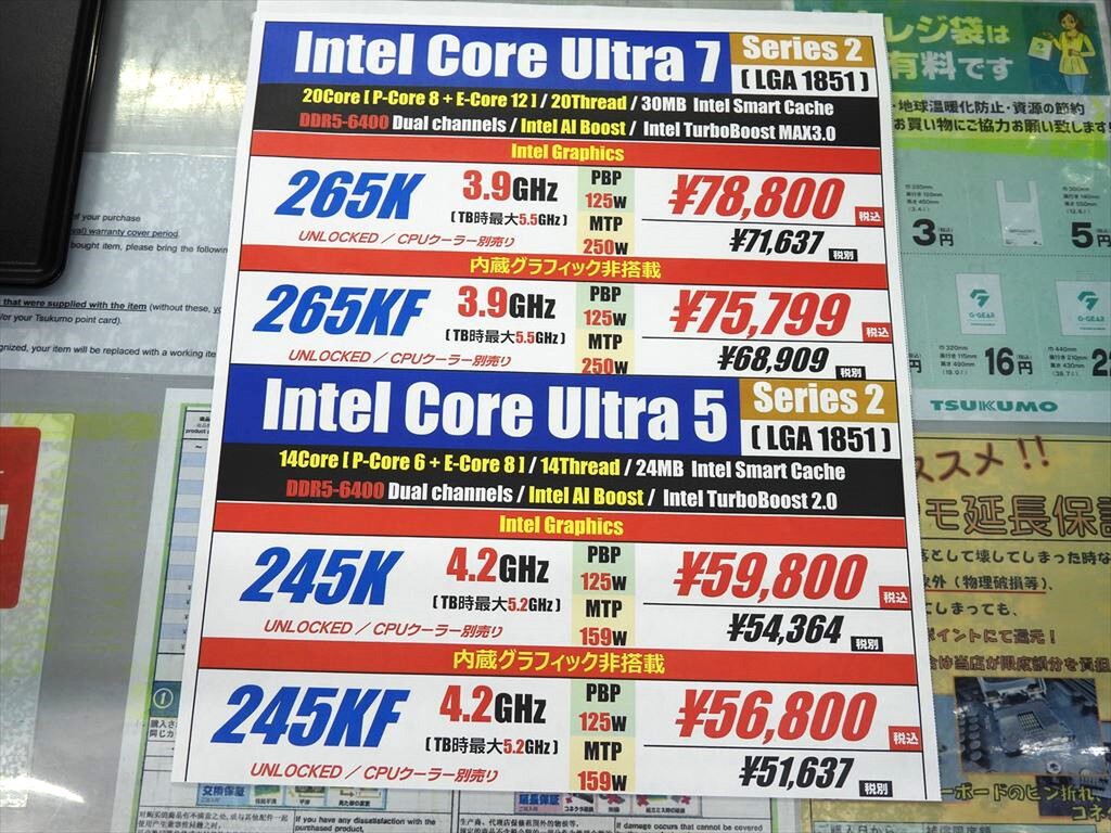 インテル Core Ultra 200S