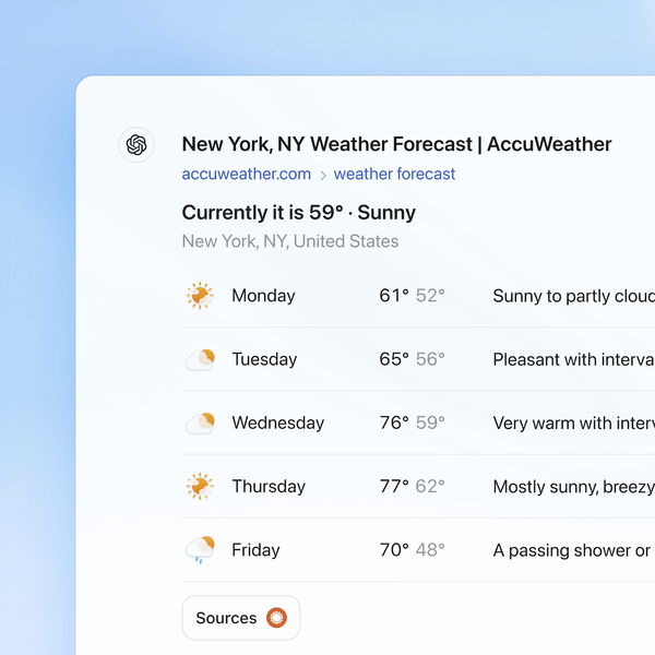 天気予報用のUI