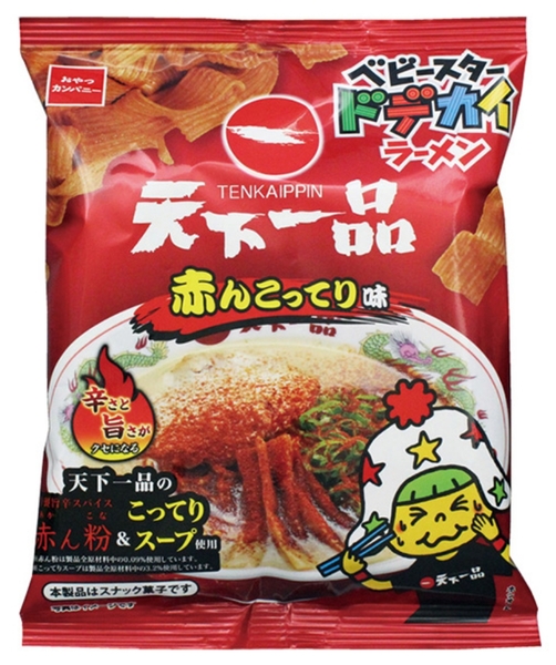 ローソン「ベビースタードデカイラーメン 天下一品赤んこってり味」