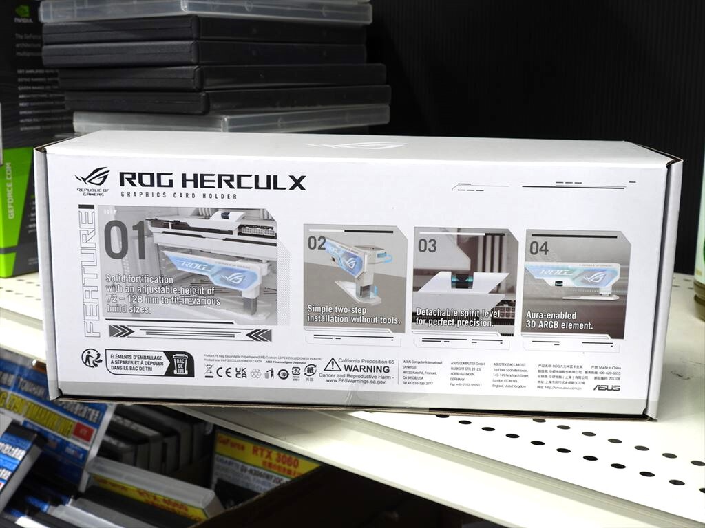 ROG Herculx Graphics Card Holder WHITE