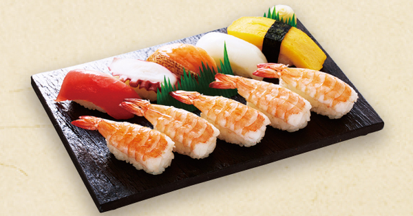 小僧寿し「えびたっぷり握り」