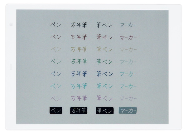 “富士通がカラー電子ペーパー「QUADERNO」を発表”