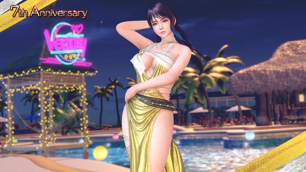 『DOAXVV』祝7周年！アニバーサリーコーデガチャが最大100連無料