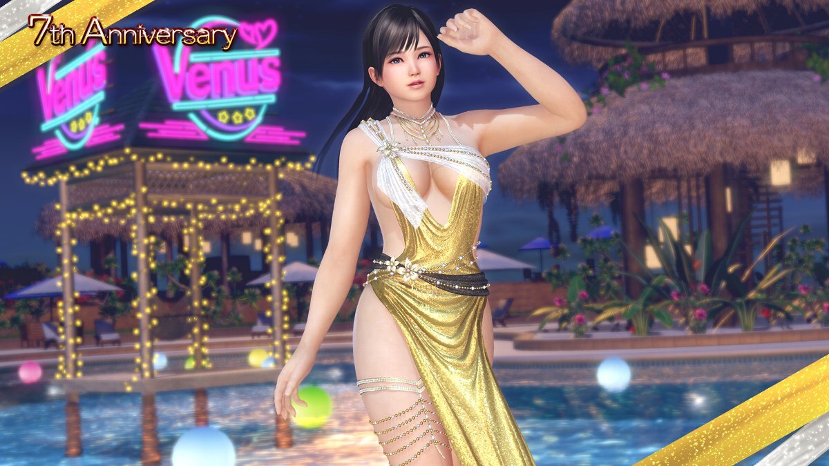 『DOAXVV』祝7周年！アニバーサリーコーデガチャが最大100連無料