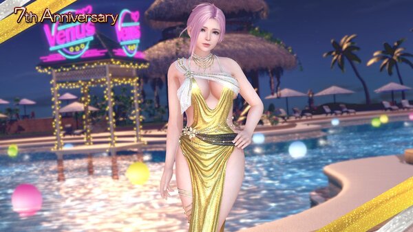 『DOAXVV』祝7周年！アニバーサリーコーデガチャが最大100連無料