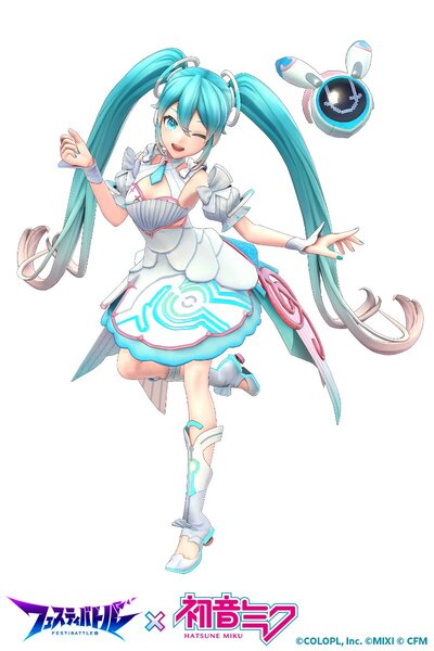 バーチャルシンガー「初音ミク」が『フェスティバトル』に参戦決定！LIVEも開催