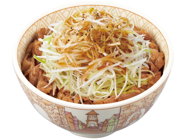 すき家「白髪ねぎ牛丼」「赤だれ白髪ねぎ牛丼」