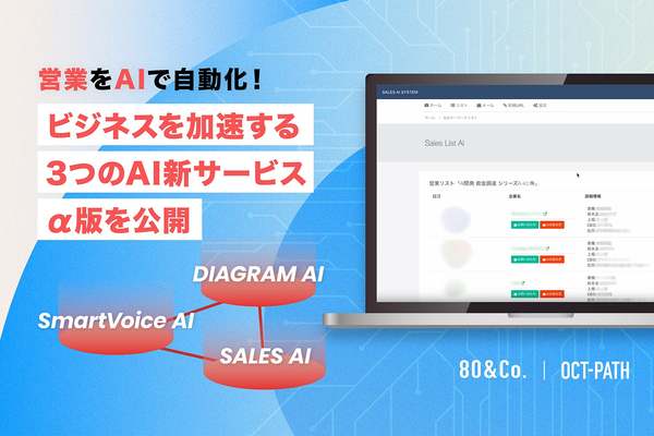 生成AIでビジネスを加速。80＆Companyが新サービス発表