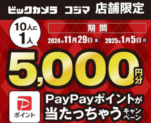 ASCII.jp：ビックカメラ、東京都のQRコード決済キャンペーンと連動！ 最大1万2000円相当のポイント還元