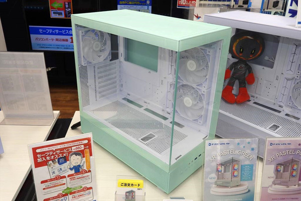 爽やかなPASTEL GREENのドスパラ限定ピラーレスPCケース - 週刊アスキー