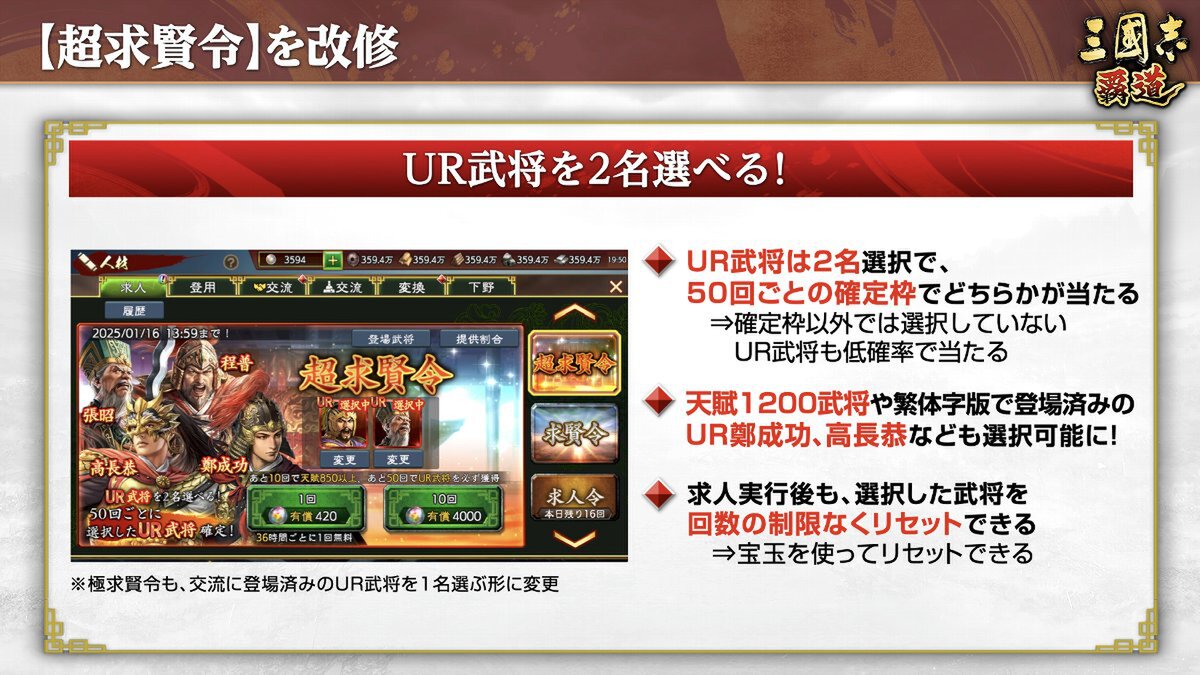 新長期イベント「六勢雄争」が開幕！『三國志 覇道』にて12月アップデートを実施