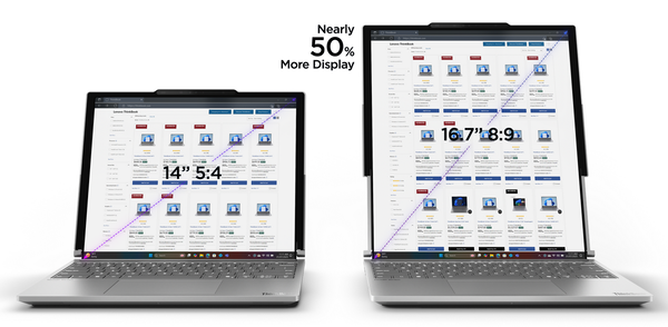 Lenovoが世界初の画面伸縮ノート「ThinkBook Plus Gen 6 Rollable」発表