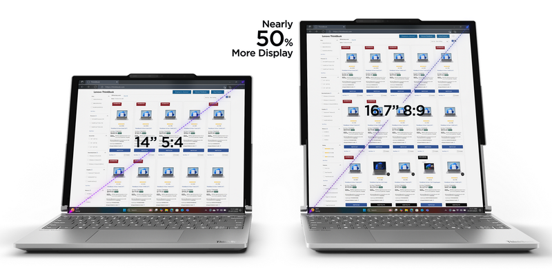 Lenovoが世界初の画面伸縮ノート「ThinkBook Plus Gen 6 Rollable」発表