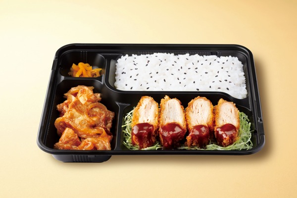 15層のミルカツ生姜焼き弁当