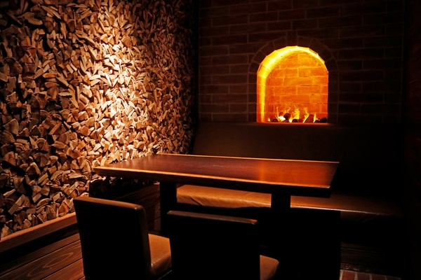 暖炉のオブジェ