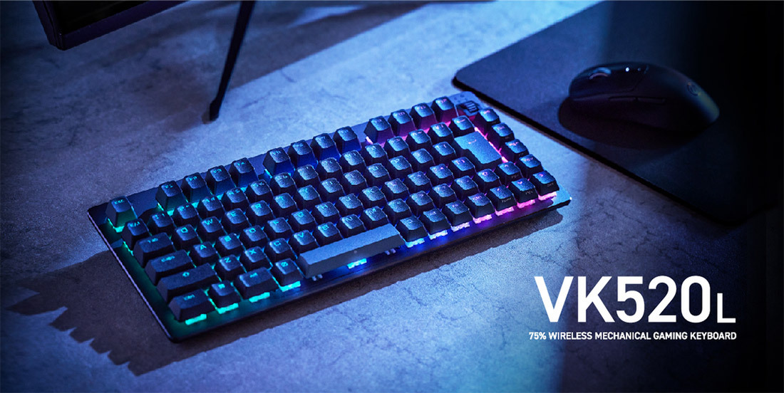 新品未開封】VK520LLBK 日本語配列 ゲーミング特化75％キーボード