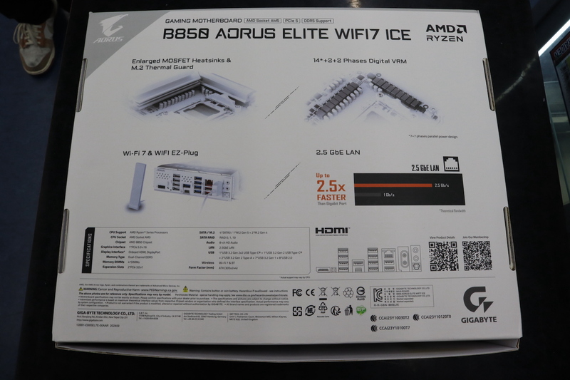 B850 AORUS ELITE WIFI7 ICE