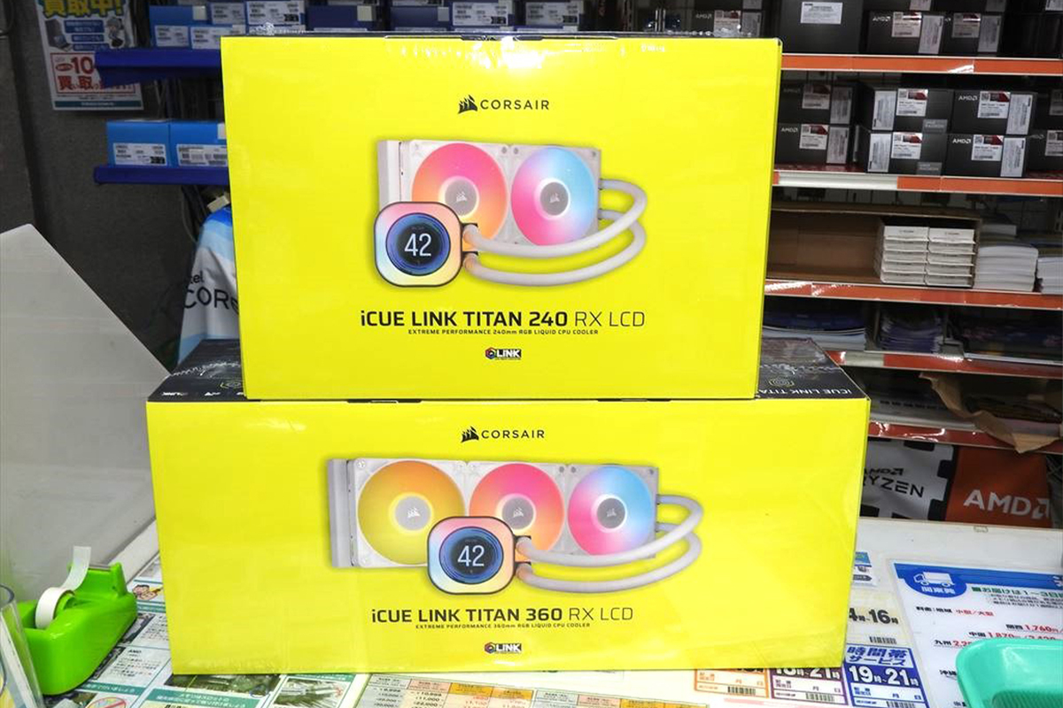 iCUE LINK TITAN 360 RX LCD【簡易水冷】 Corsair iCUE LINK TITAN 360 RX RGB LCD White | パソコン工房