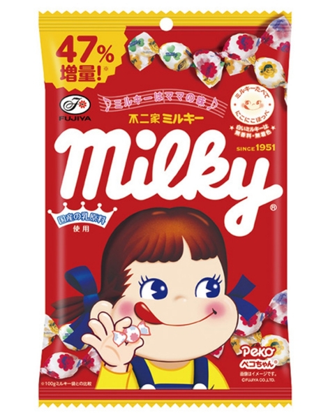 ローソン「不二家　ミルキー　47％増量」