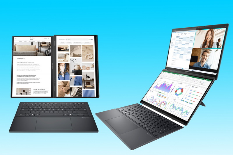 ASUSが最新CPU搭載の2画面ノート「Zenbook DUO」など4機種を発表