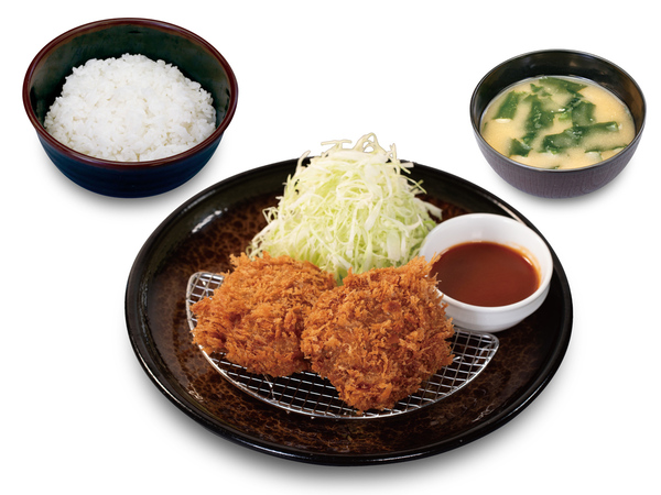 松のや「国産黒毛和牛×国産ブランド豚肉入りメンチかつ」