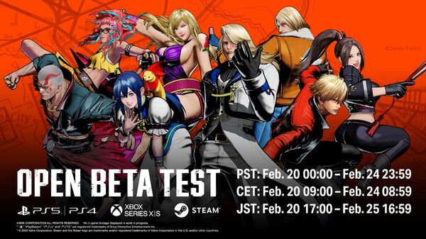 『餓狼伝説 CotW』2月20日より開催のオープンβテストのプレイアブルキャラクターを公開!