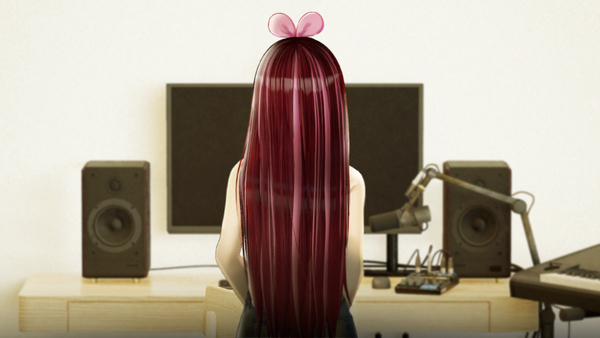 KizunaAIの後ろ姿