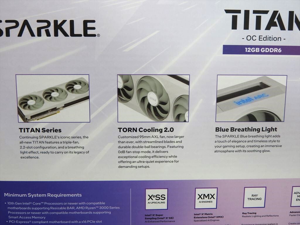 SPARKLE Intel Arc B580 TITAN Luna OC